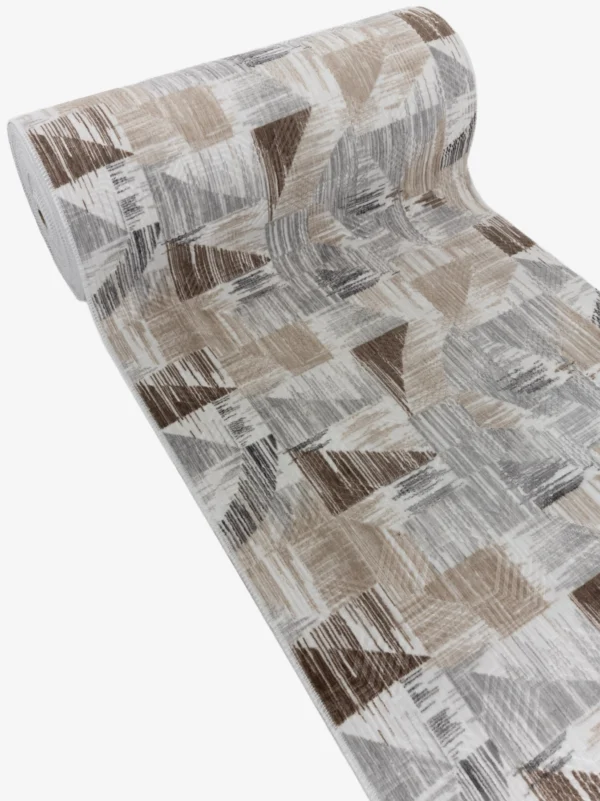 Abstract Art Beige - Modern mönstrad matta (1)