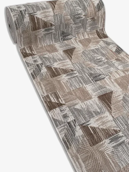 Abstract Art Beige – Modern mönstrad matta