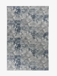 Modern Vintage Matta - Grå & Marinblå