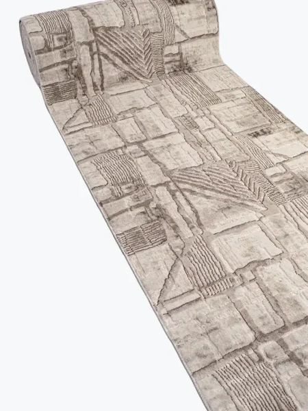 Måttanpassad Gångmatta Metropolis Grey – Tvättbar & Halkfri (Finns även i färdiga mått)