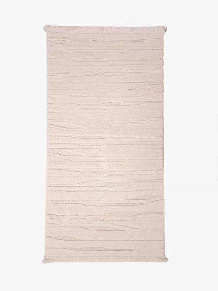 Maskinvävd Matta Horizon Off-White – Modern Reliefdesign