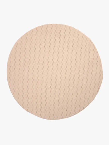 Rund Matta Dotty Off-White Ø 150 cm – Tvättbar & Halkfri (Finns även som måttanpassad)