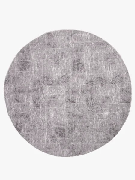 Rund Matta Urban Grey – Tvättbar & Halkfri (Finns även som måttanpassad gångmatta)